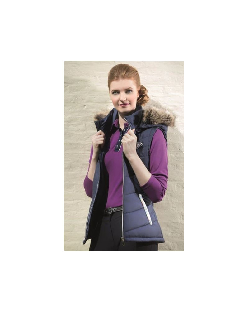 HKM Diamond Shine bodywarmer, Donkerblauw