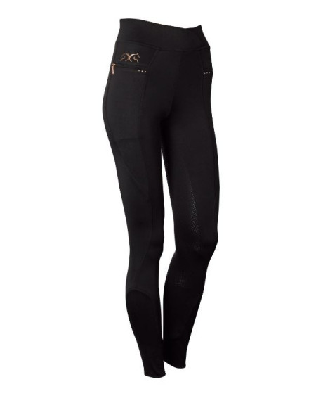 Harry's Horse Rijbroek Equitights Paros Fulll Grip, Zwart