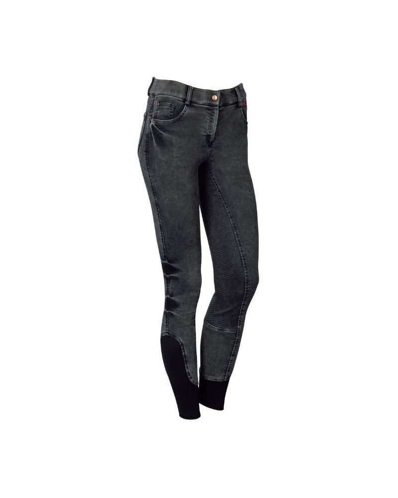 Harry's Horse Rijbroek Denim Crete Full Grip, Zwart