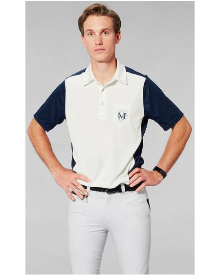 Mountain Horse Scott Men's Tech Top, Wit/Navy