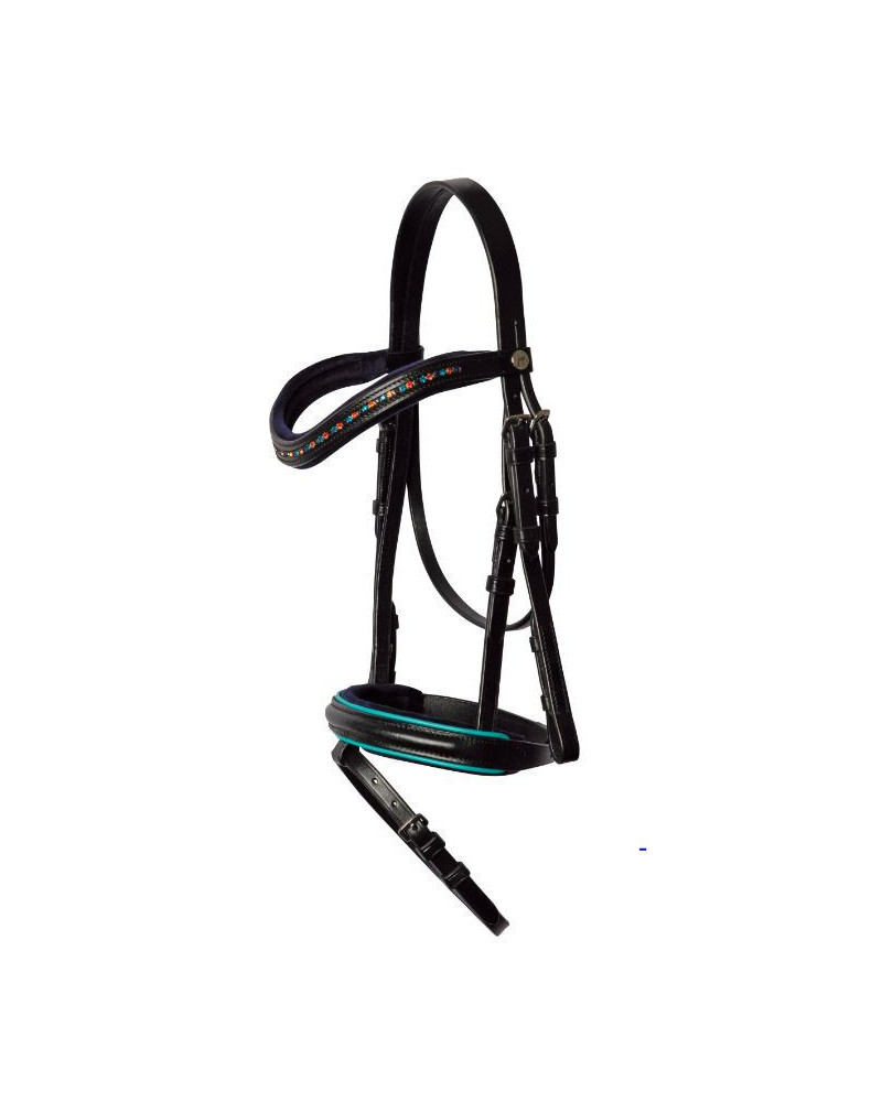 Harry's Horse Hoofdstel Diva Sea Breeze, Zwart