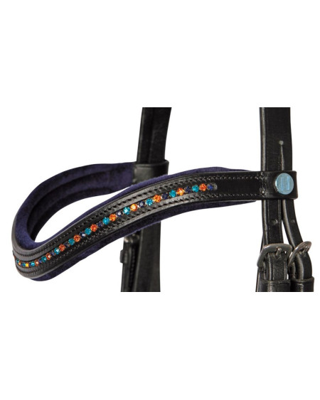 Harry's Horse Hoofdstel Diva Sea Breeze, Zwart