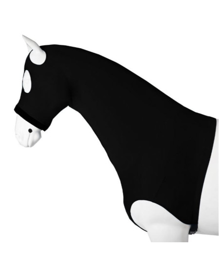 Horka Lycra Hals met masker, Zwart