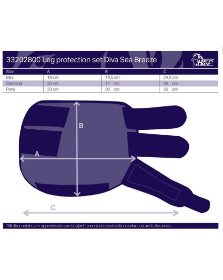 Harry's Horse beenbeschermers Diva Sea Breeze, Harbor-blue