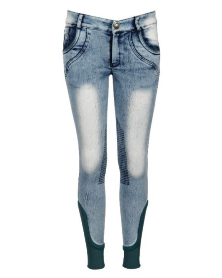 Harry's Horse Rijbroek Denim Diva Sea Breeze Grip, Legion-blue