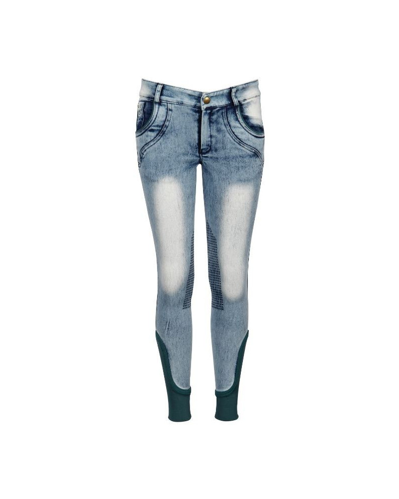 Harry's Horse Rijbroek Denim Diva Sea Breeze Grip, Legion-blue