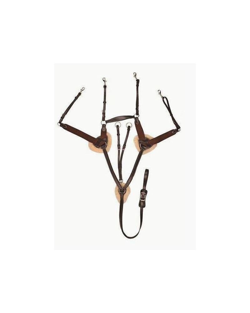 HKM Borsttuig M Martingaal, Onderlegd M Lamsvacht, Bruin