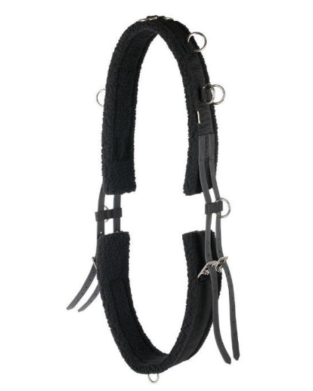 Harry's Horse Longeersingel faux fur, Zwart