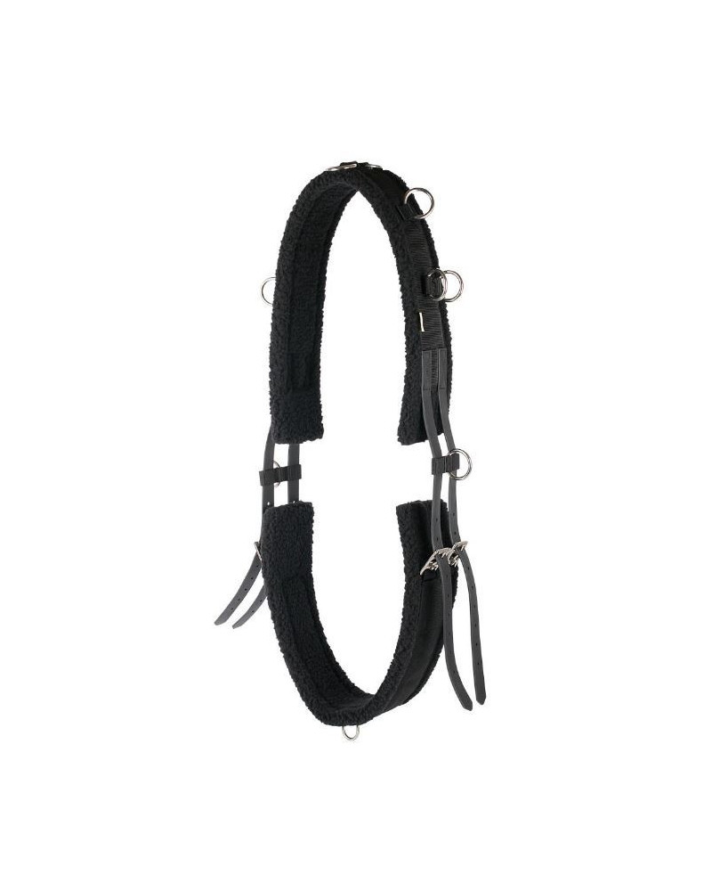 Harry's Horse Longeersingel faux fur, Zwart