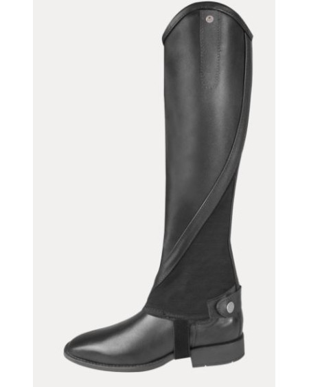 Elt leren chaps Elegance, Zwart