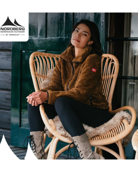 Nordberg Fluffy Vest Evy, Camel