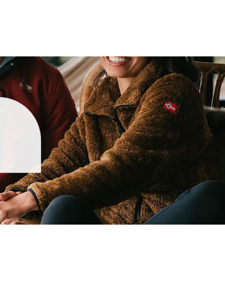 Nordberg Fluffy Vest Evy, Camel
