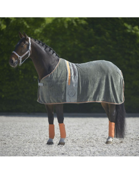 Waldhausen Fleecedeken Edition,Dark Grey/Orange