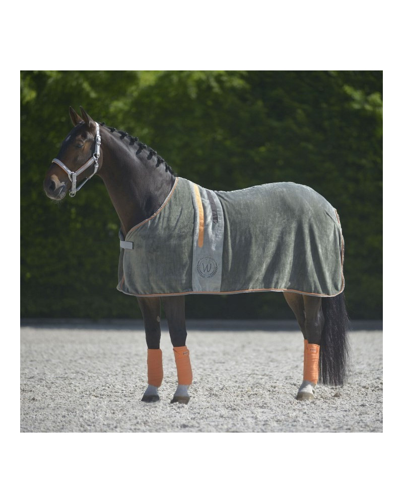 Waldhausen Fleecedeken Edition,Dark Grey/Orange