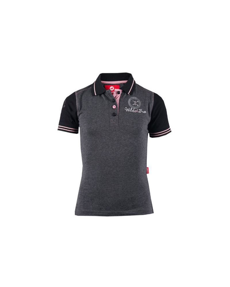 Red Horse poloshirt Filly, nachtblauw-roze