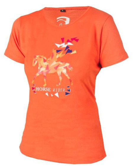 Horka Horse Rider t-shirt met print, Oranje