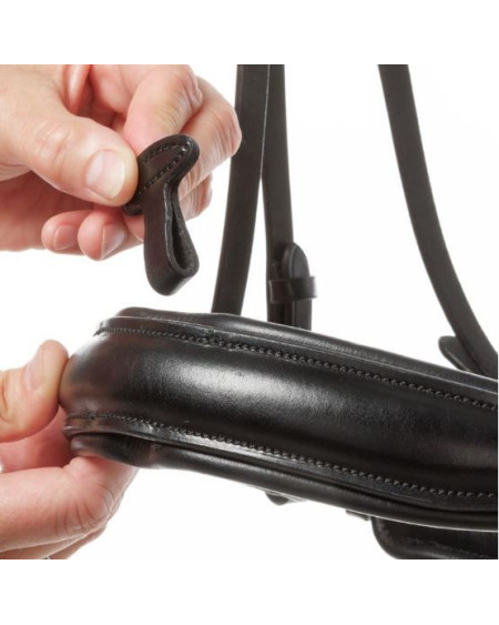 Kavalkade hoofdstel "Fortuna" KavalSH4, afneembare sperriem, Zwart