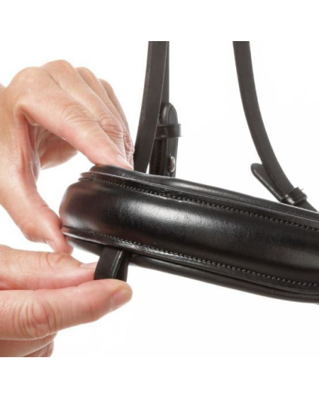 Kavalkade hoofdstel "Fortuna" KavalSH4, afneembare sperriem, Zwart