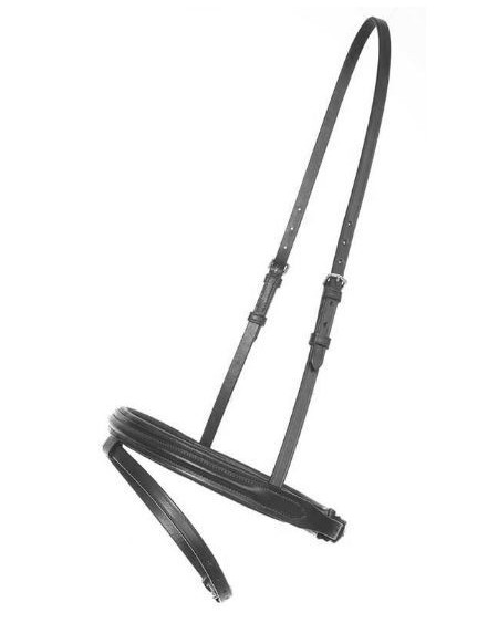 Kavalkade Engels gecombineerde neusriem, Zwart