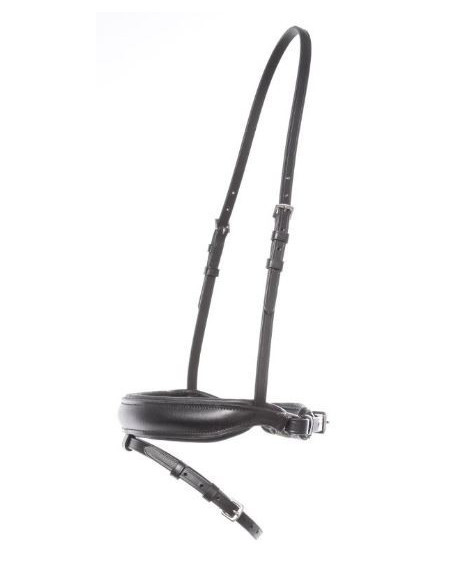 Kavalkade extra-brede aansnoerneusriem, Zwart