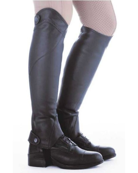 Kavalkade geolied leren chaps Remus, Zwart