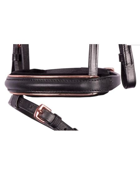 Harry's Horse hoofdstel Diva Fuchsia, Zwart