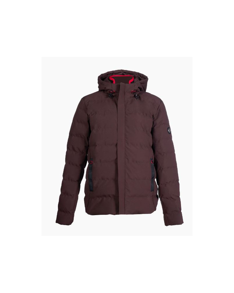 HKM gewatteerde herenjas Hamburg, Donkerbruin