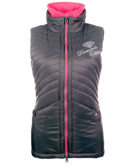 HKM bodywarmer Diamonds Pink Star, Grijs