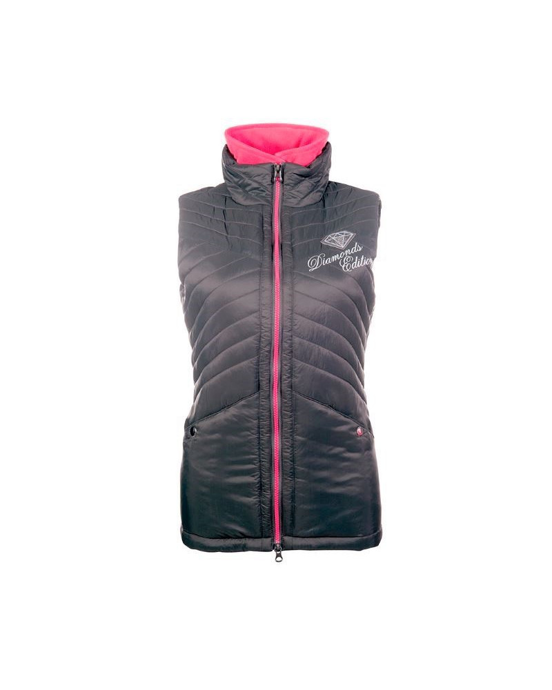HKM bodywarmer Diamonds Pink Star, Grijs