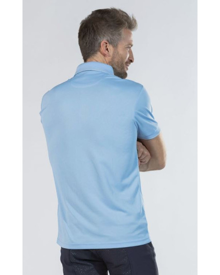 HKM heren poloshirt Classico, lichtblauw