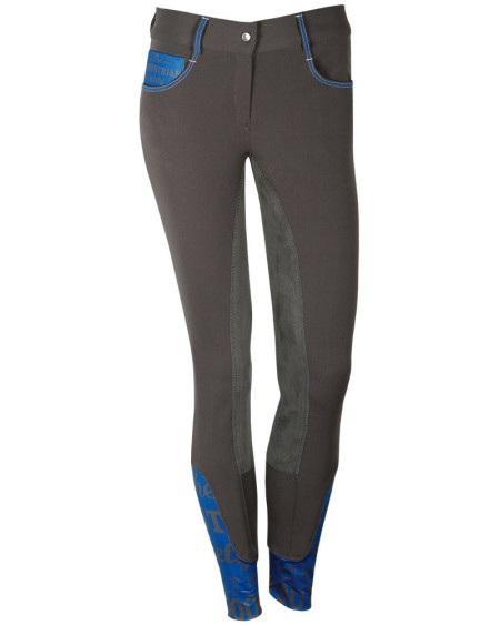 HH Otley Plus rijbroek, kunstl.zit, Dark Gull Gray