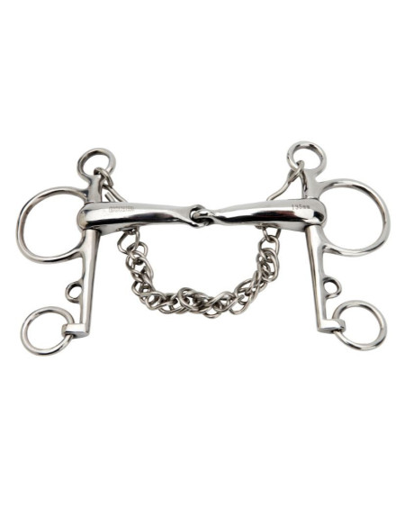 Horka Pelham bit gebroken RVS, 19mm