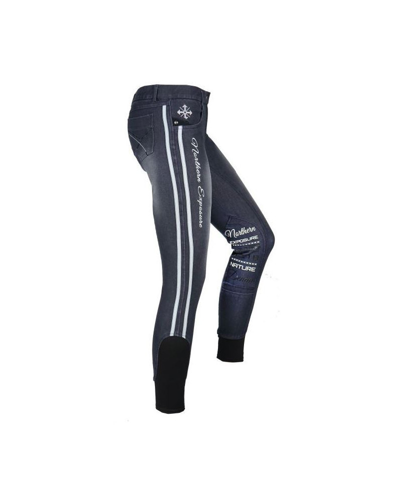 Horka rijbroek Kopenhagen, Siliconen Knie, Blauw