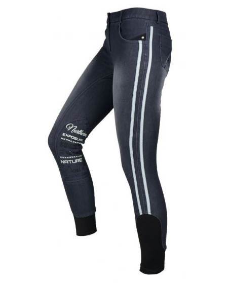 Horka rijbroek Kopenhagen, Siliconen Knie, Blauw