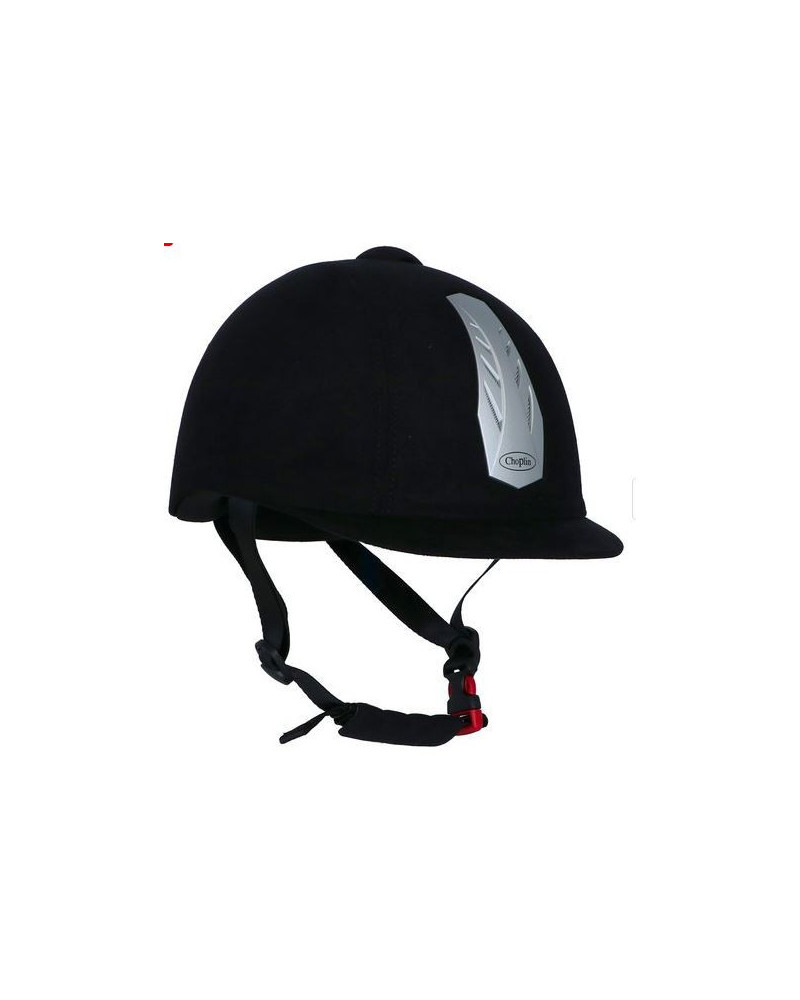 Choplin veiligheidshelm Aero verstelbaar, Zwart/Chroom