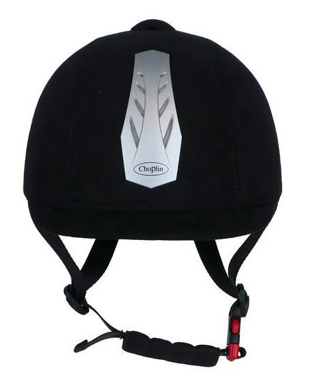 Choplin veiligheidshelm Aero verstelbaar, Zwart/Chroom