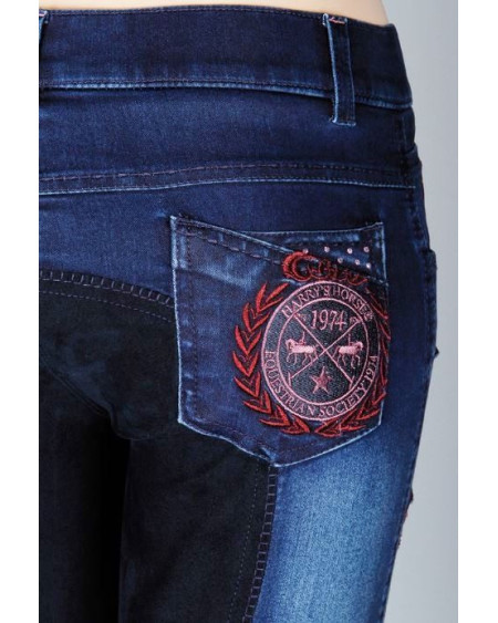 HH rijbr. Cambridge Plus, kunstl.zit, Navy