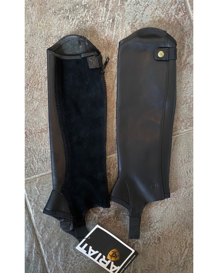 Ariat Junior Concord leren mini chaps, Zwart