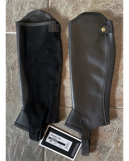 Ariat leren Concord Chaps, Smooth Black