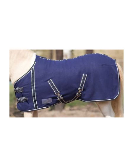 QHP fleece deken Falabella, Navy