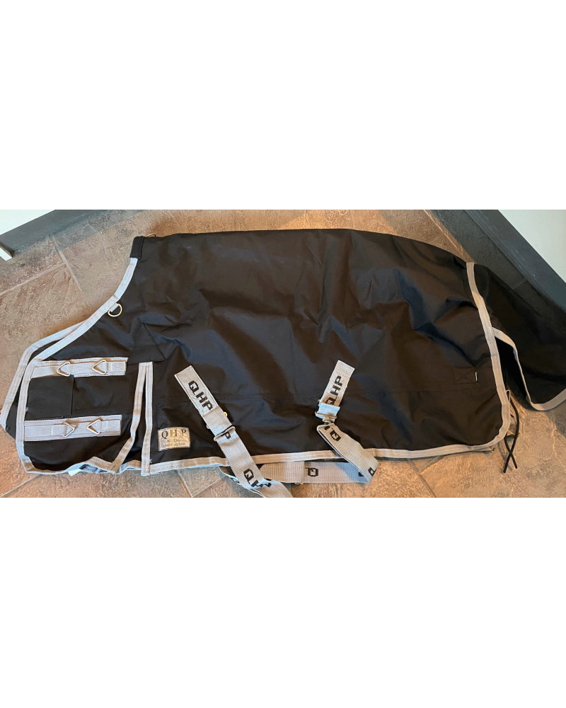 QHP 300gr Turnout deken, Zwart