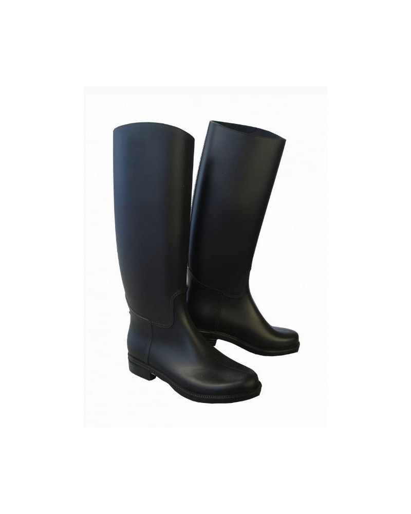 Rider Pro ongevoerde rubberen rijlaarzen Oslo, Zwart