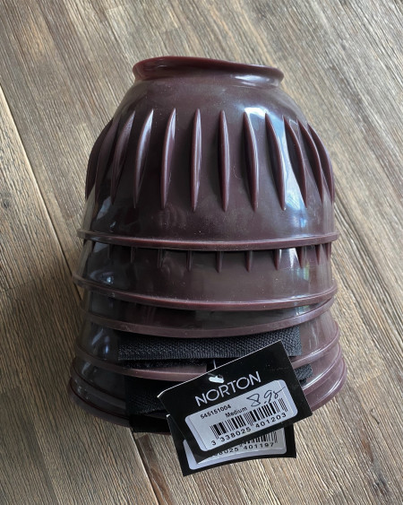 Norton rubber springschoenen, Bruin (beetje aubergine-kleur)