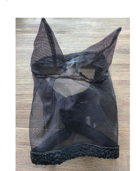 QHP vliegenkap met oren, Zwart