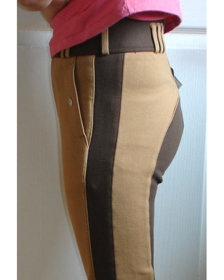 Horka Pleasure twotone rijbroek, Cognac