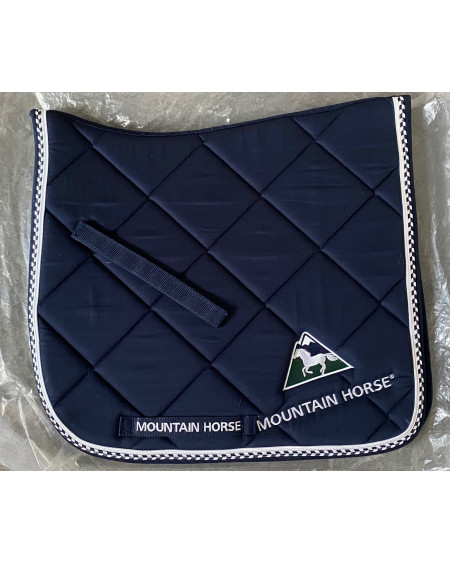 Mountain Horse zadeldek m luxe geborduurd logo, Donkerblauw