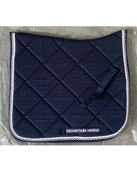 Mountain Horse zadeldek m luxe geborduurd logo, Donkerblauw
