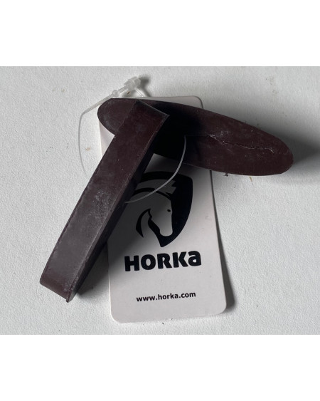 Horka teugelstops rubber, Donkerbruin