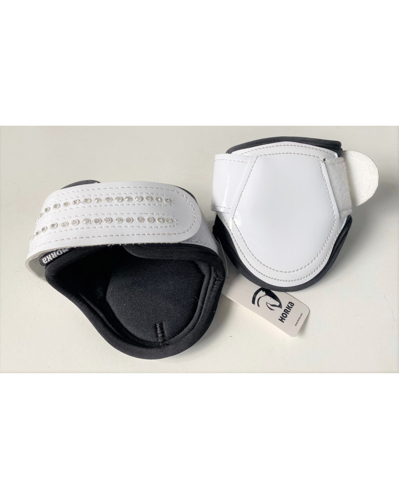 Horka strijklappen Crystal Patent (met bling), Wit