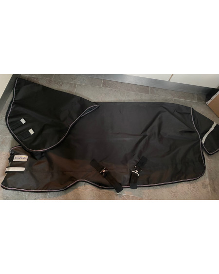 Kavalkade 0-grams outdoordeken met losse hals, Zwart